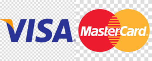 Visa and Mastercard payment logos
